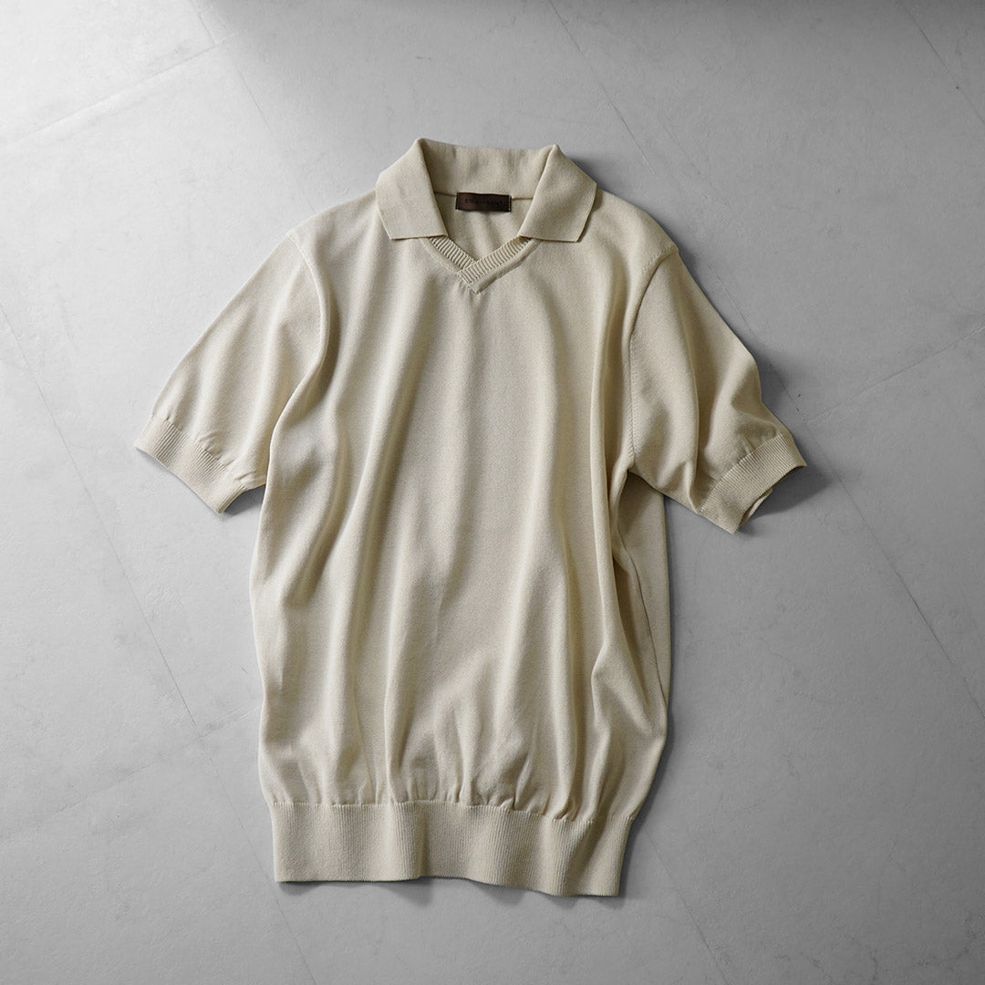 RINASCENTE / Hybrid Knit Skipper Polo Shirt