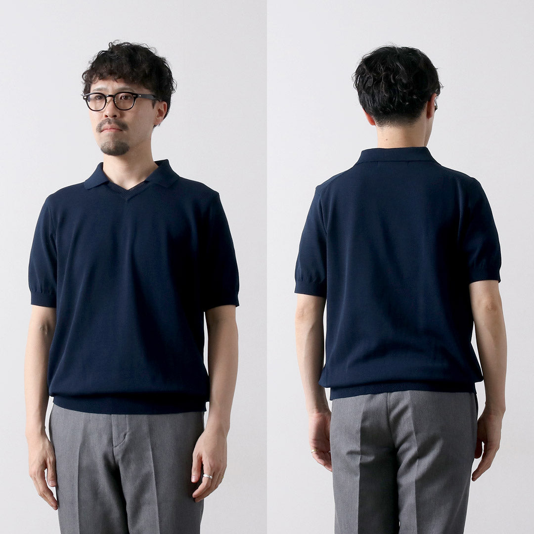 RINASCENTE / Hybrid Knit Skipper Polo Shirt