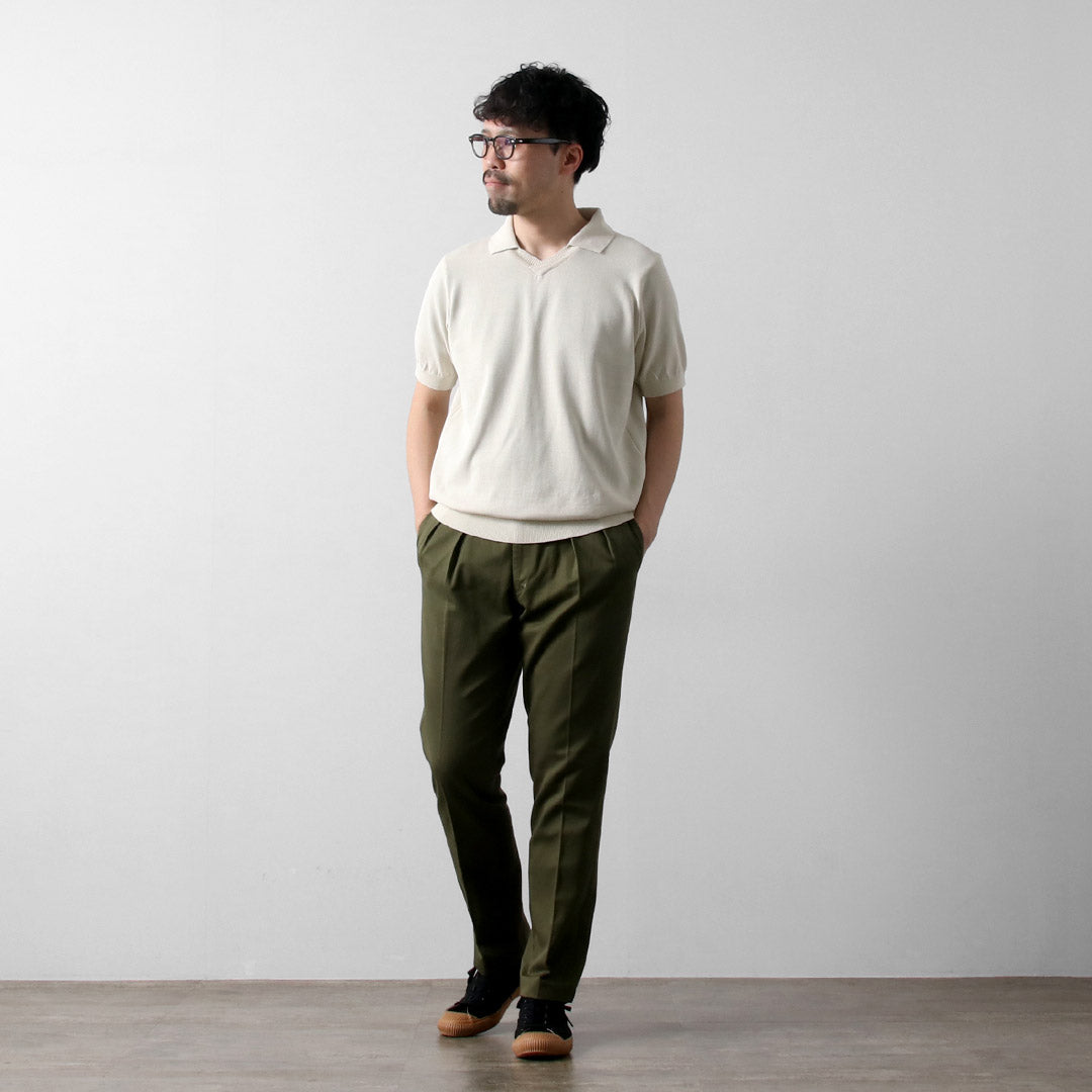 RINASCENTE / Hybrid Knit Skipper Polo Shirt