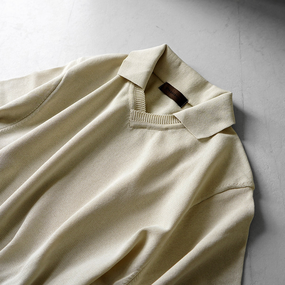 RINASCENTE / Hybrid Knit Skipper Polo Shirt