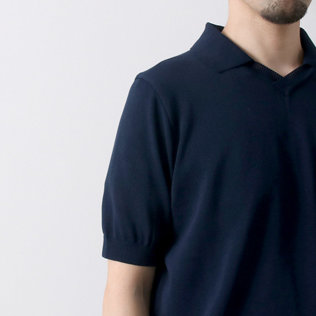 RINASCENTE / Hybrid Knit Skipper Polo Shirt