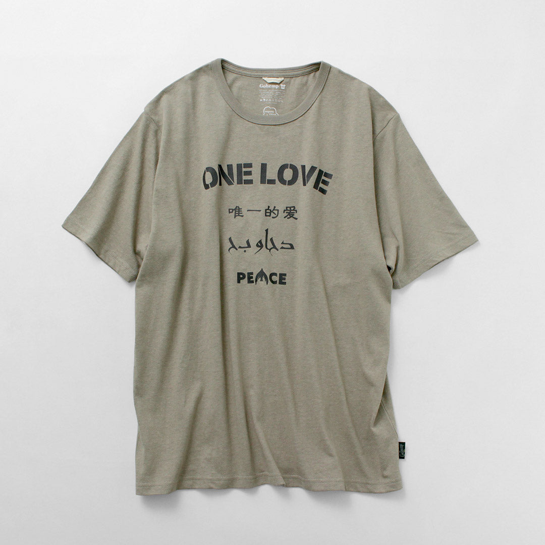 GOHEMP / One Love Wide Fit T-Shirt
