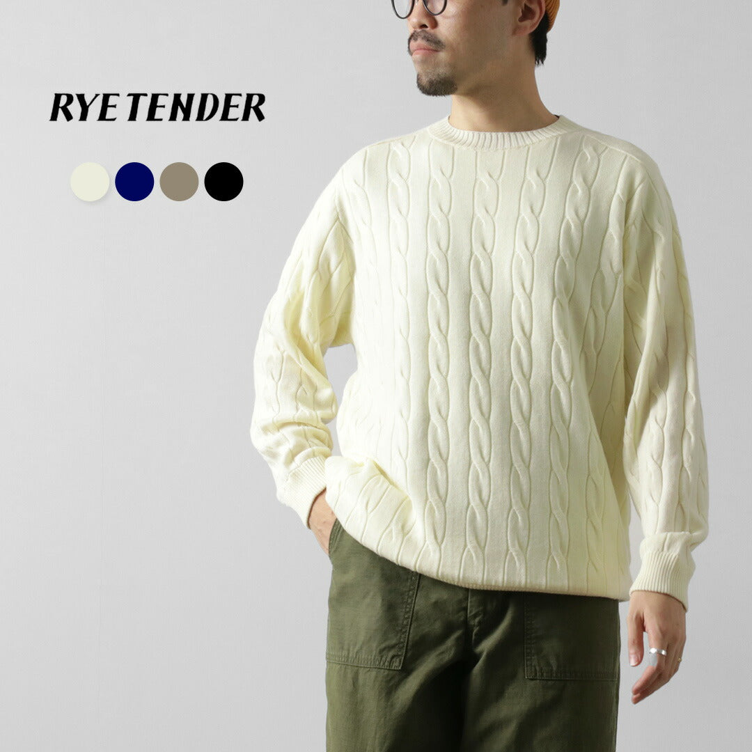 RYE TENDER / Bleecker Cable Sweater