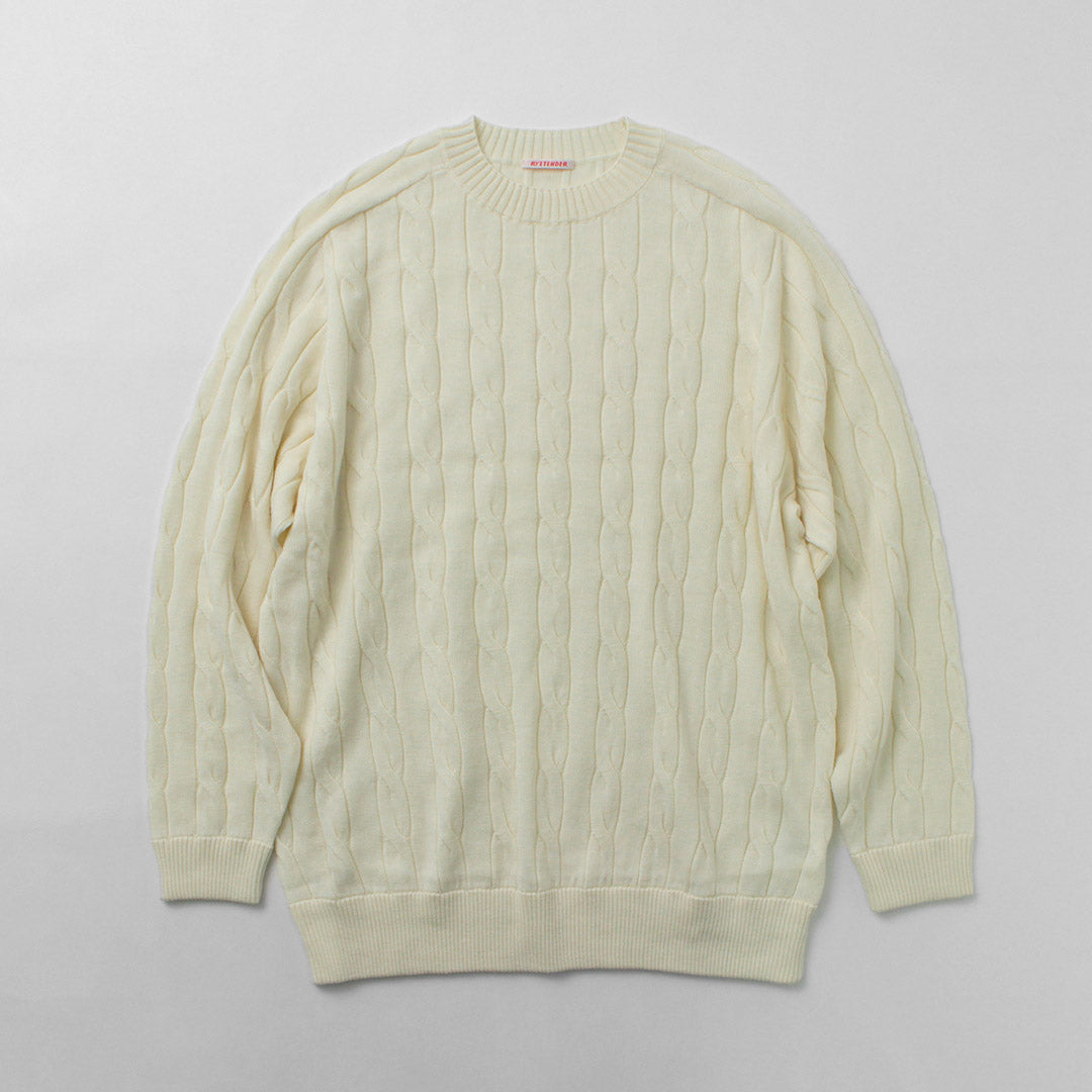 RYE TENDER / Bleecker Cable Sweater