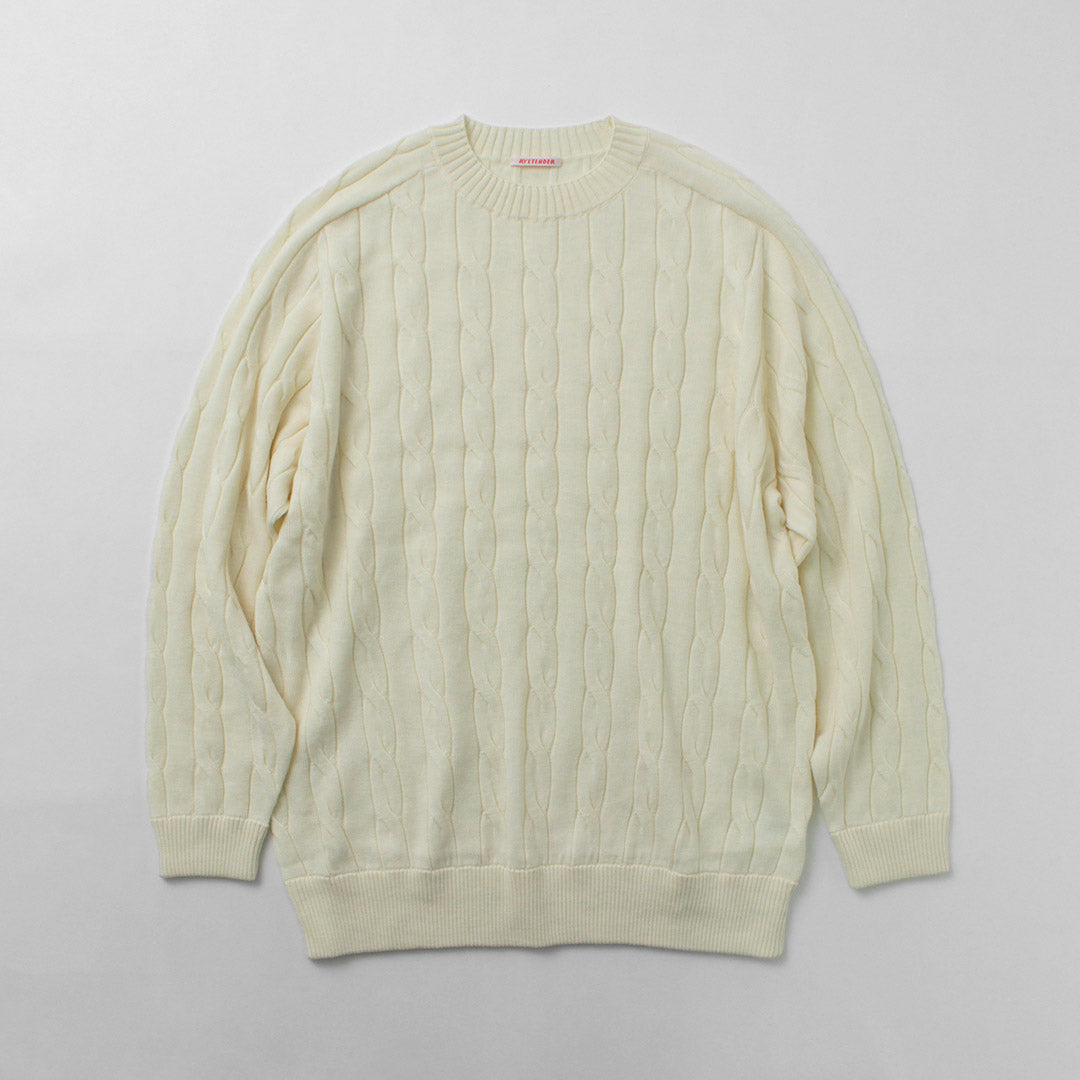 RYE TENDER / Bleecker Cable Sweater