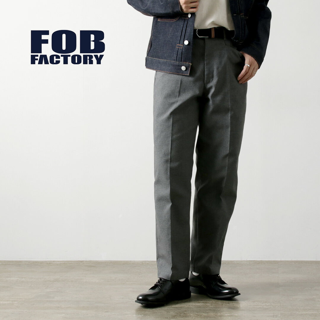 FOB FACTORY / F0538 STA-PREST wide pants