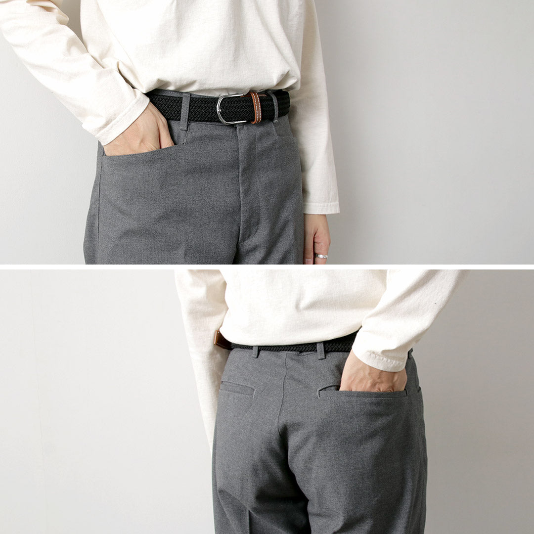 FOB FACTORY / F0538 STA-PREST wide pants