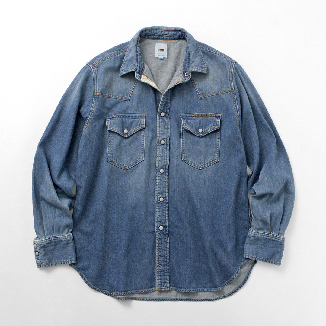 FOB FACTORY / F3506 Denim Western Shirt