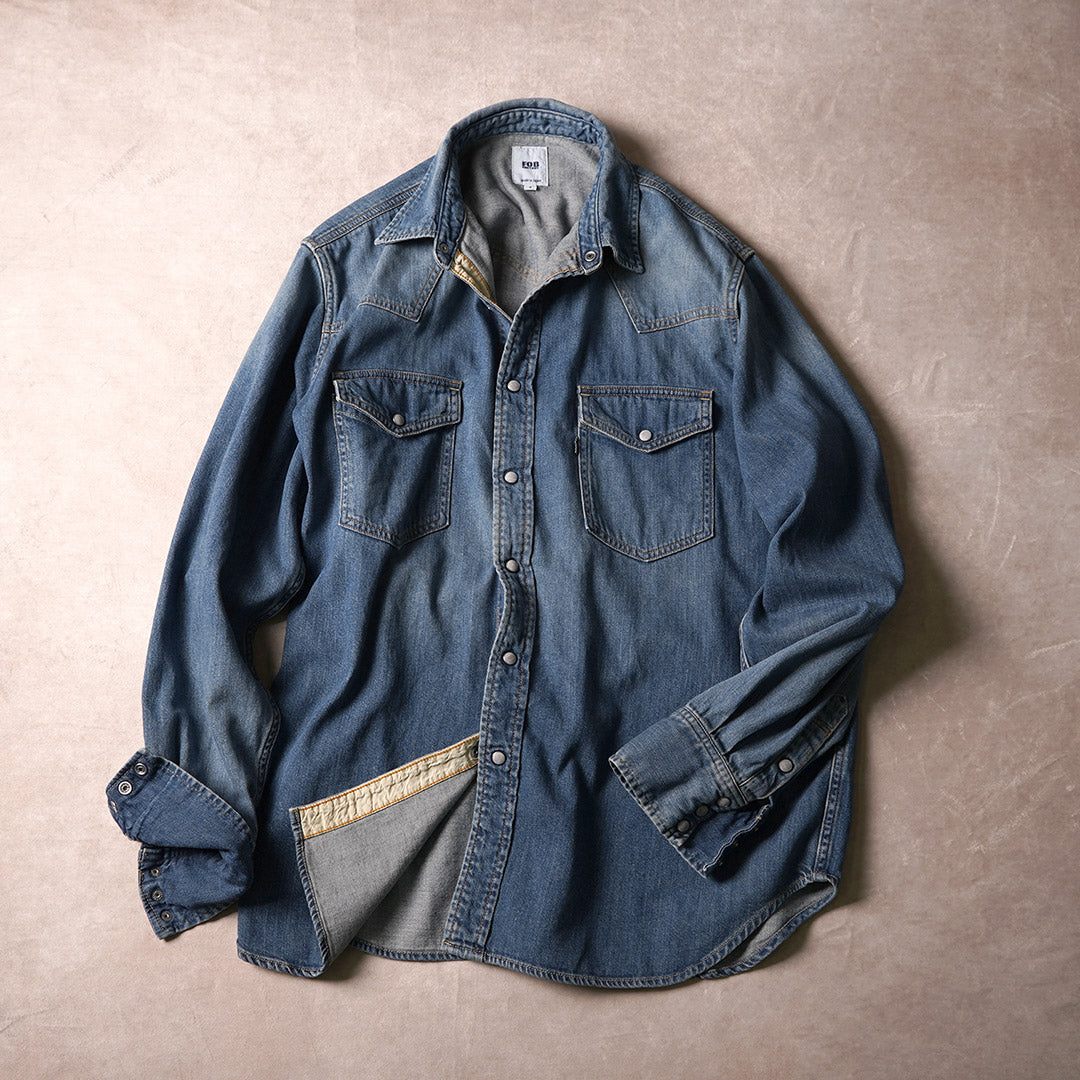 FOB FACTORY / F3506 Denim Western Shirt