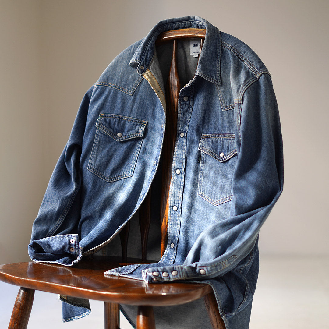 FOB FACTORY / F3506 Denim Western Shirt