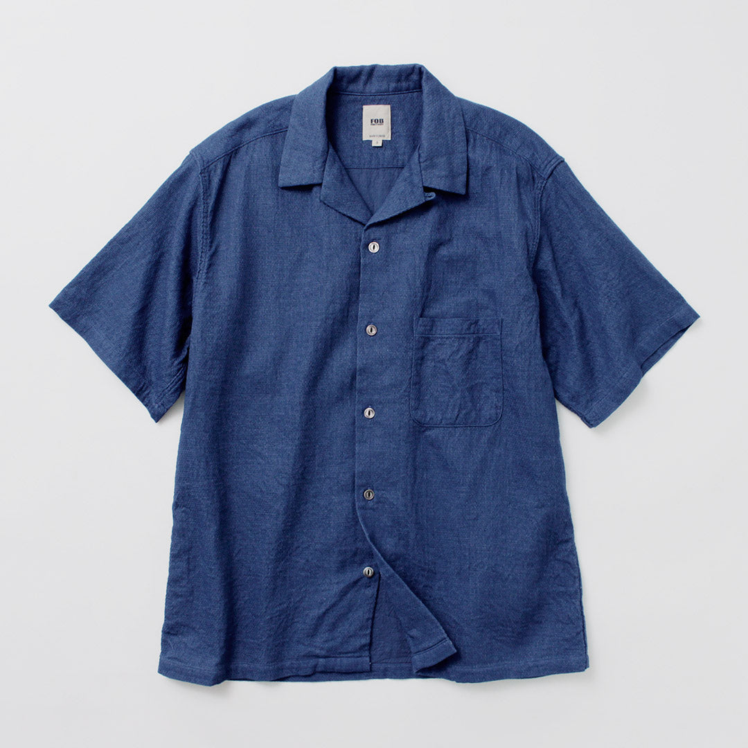 FOB FACTORY / F3508 Indigo Gauze Holiday Shirt