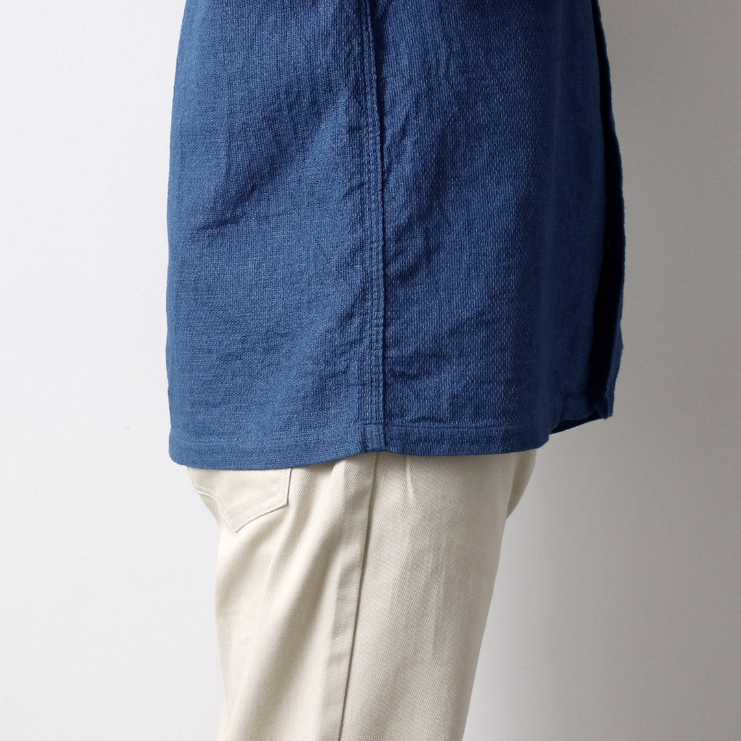 FOB FACTORY / F3508 Indigo Gauze Holiday Shirt