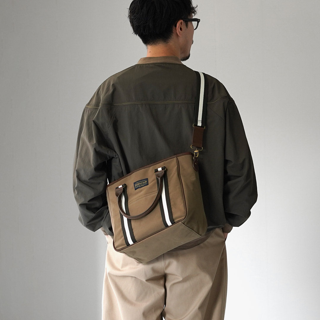PENDLETON / MARIE Collaboration 2-way Coated Canvas Tote Bag