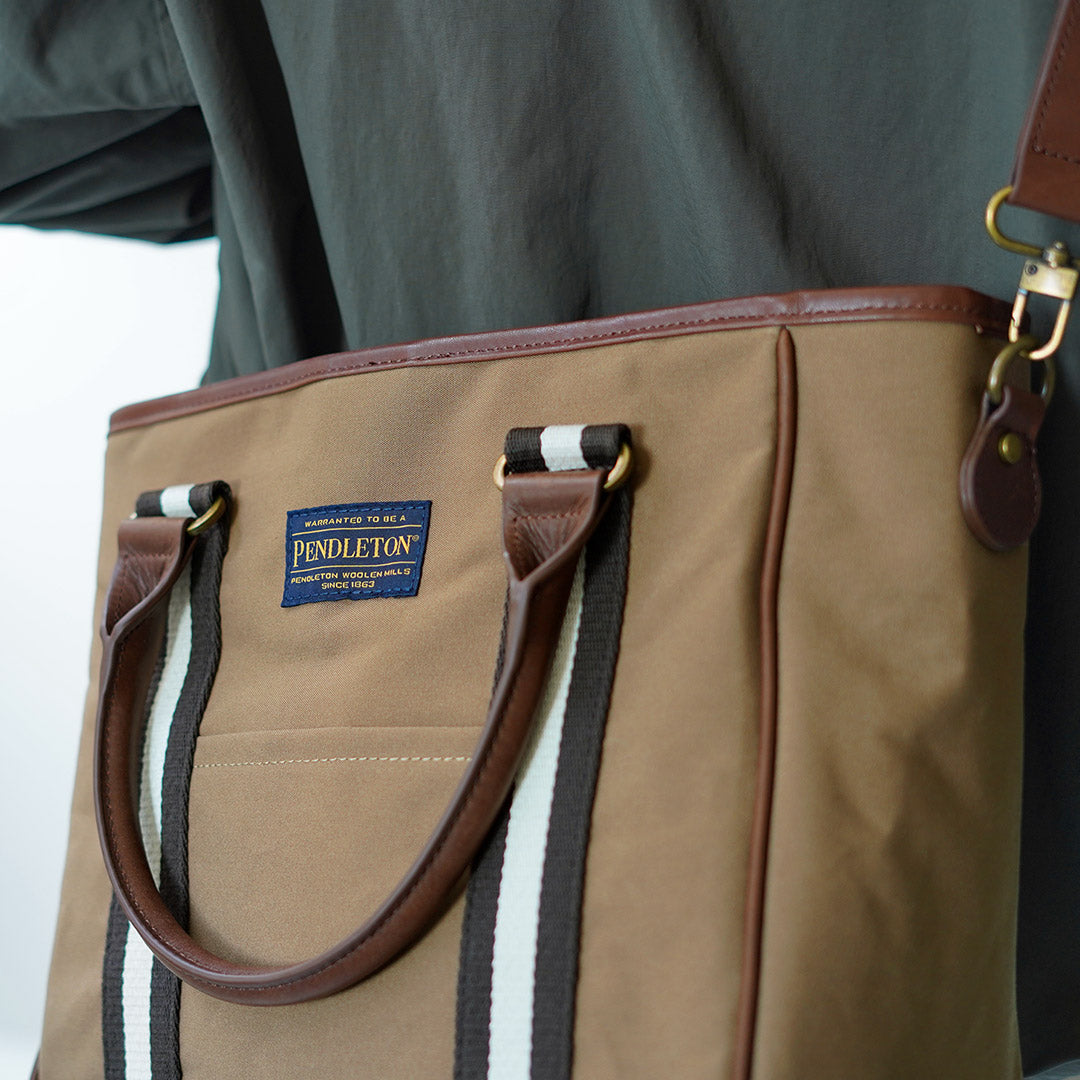 PENDLETON / MARIE Collaboration 2-way Coated Canvas Tote Bag