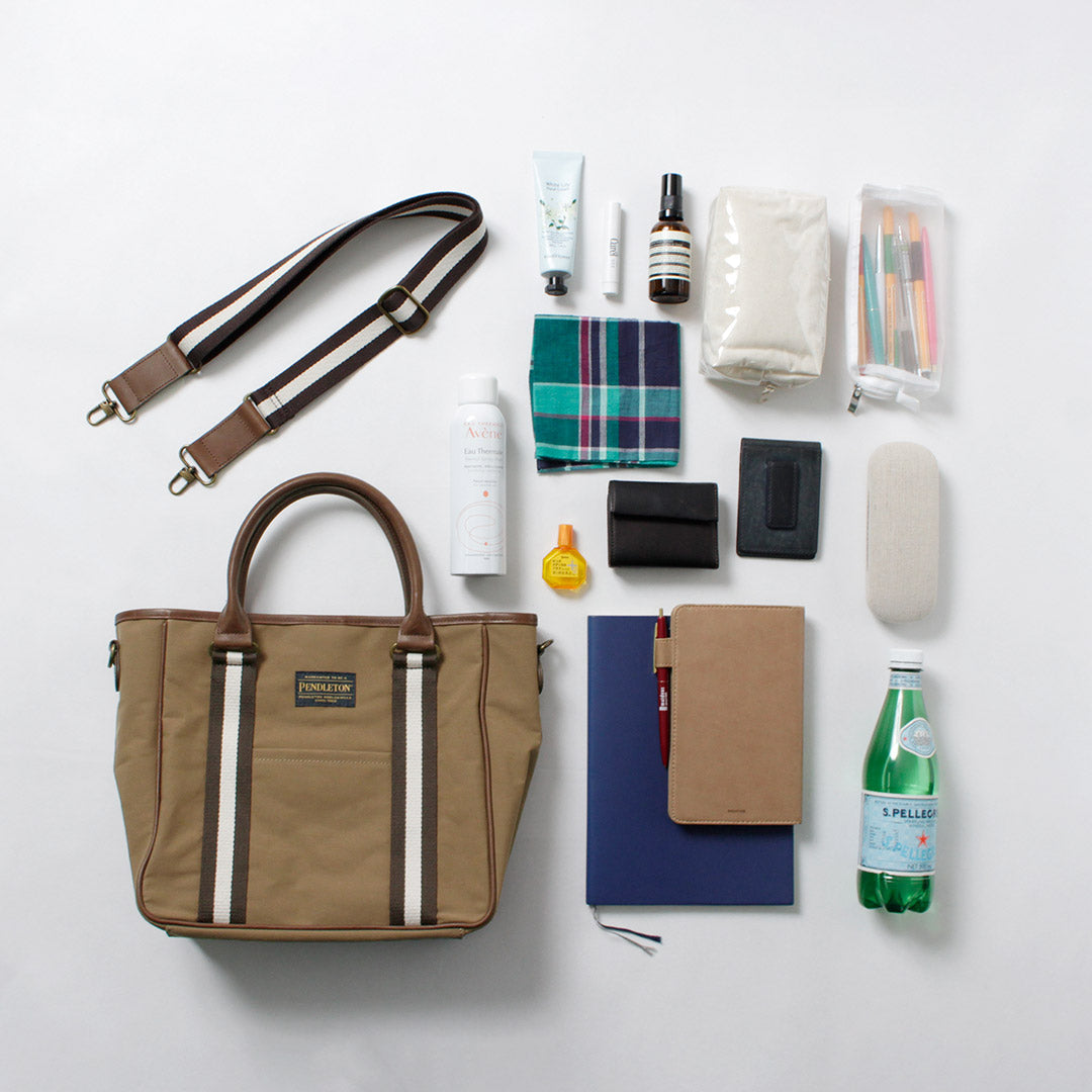 PENDLETON / MARIE Collaboration 2-way Coated Canvas Tote Bag