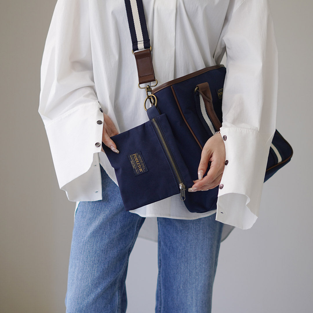 PENDLETON / MARIE Collaboration 2-way Coated Canvas Tote Bag