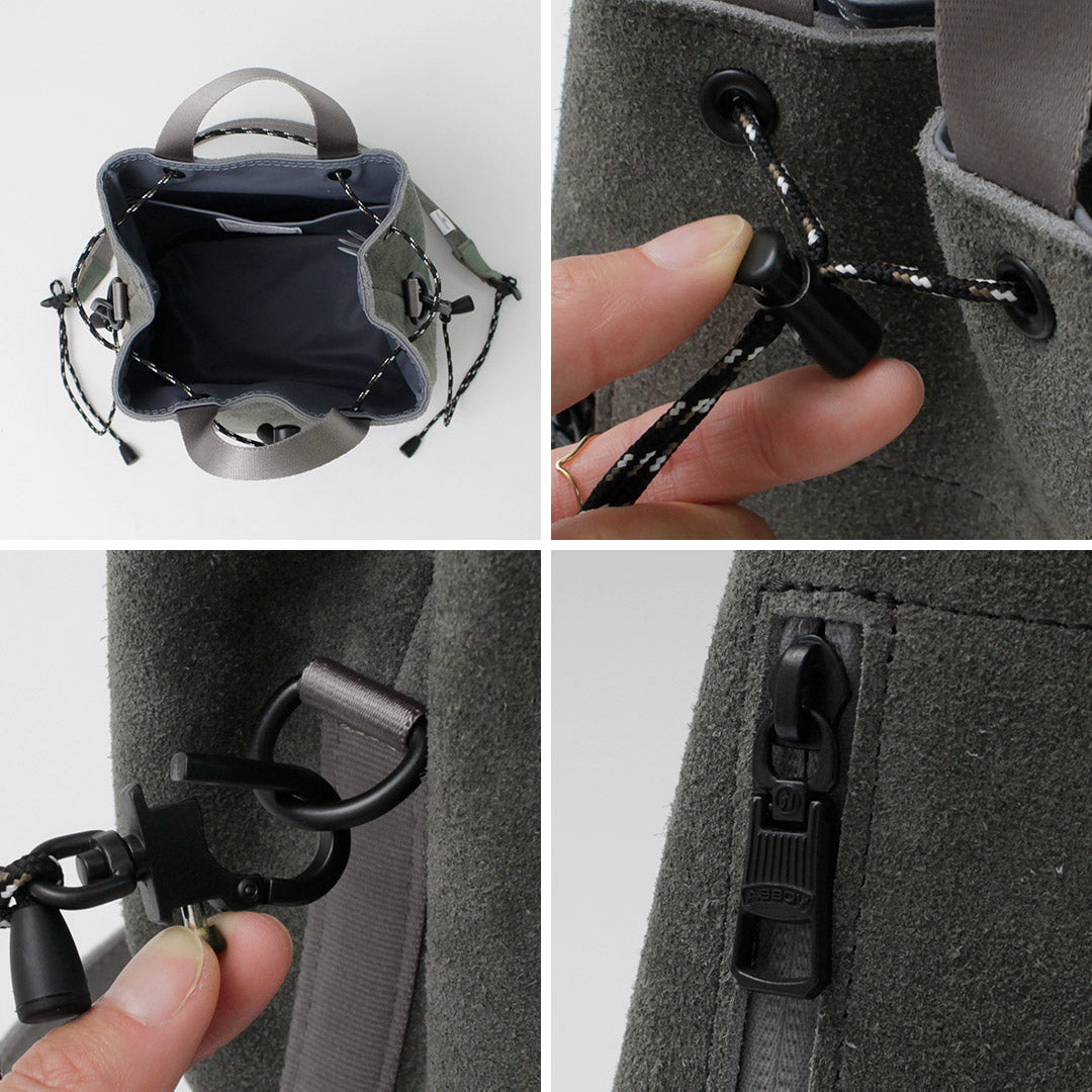 AS2OV / 防水绒面革抽绳包