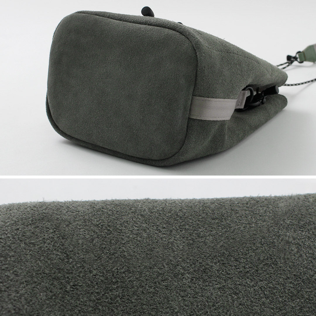 AS2OV / Water-repellent Suede Drawstring Bag