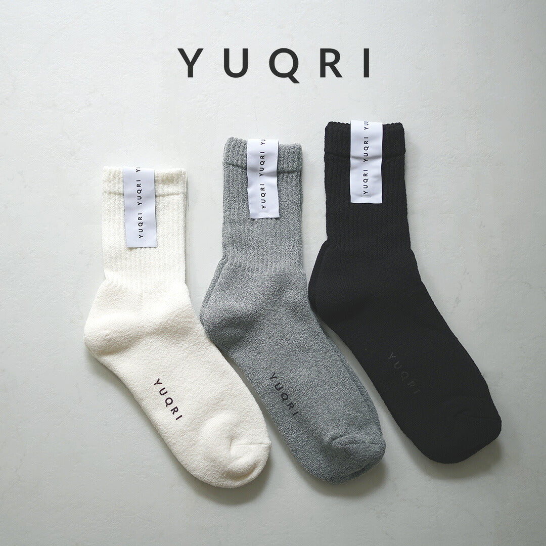 YUQRI / Puffy Puff Pile Short Crew Socks