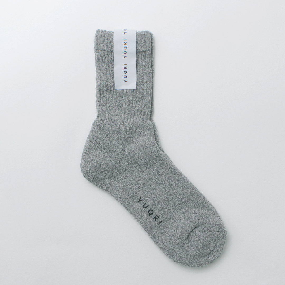 YUQRI / Puffy Puff Pile Short Crew Socks