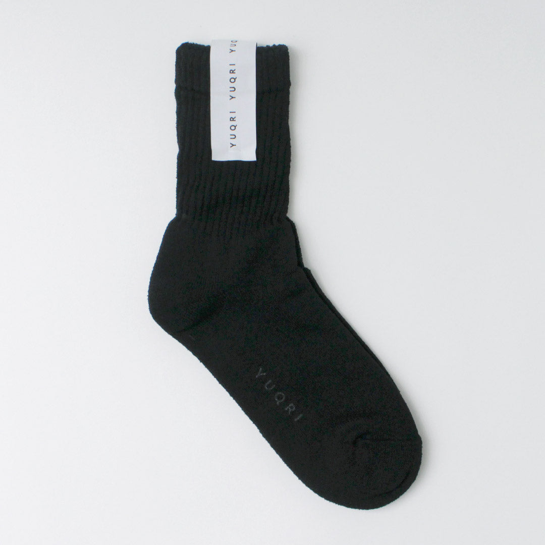 YUQRI / Puffy Puff Pile Short Crew Socks