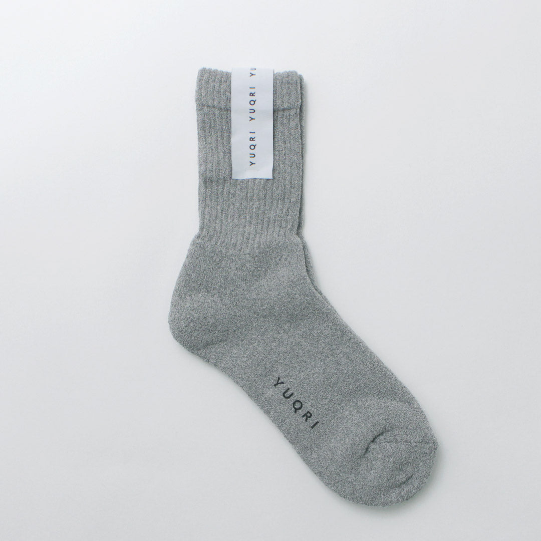 YUQRI / Puffy Puff Pile Short Crew Socks