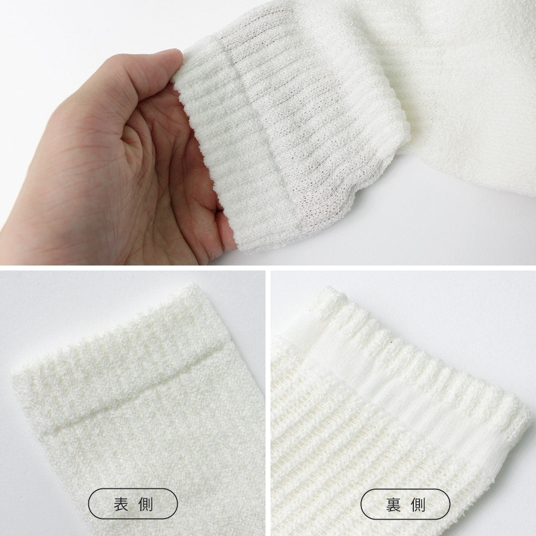 YUQRI / Puffy Puff Pile Short Crew Socks