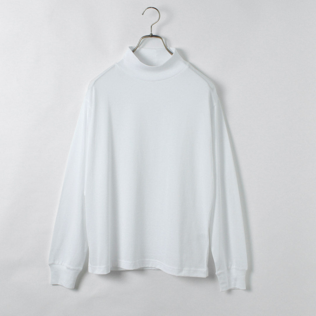 HANDVAERK / 60/2 Mock Neck Long Sleeve T-Shirt