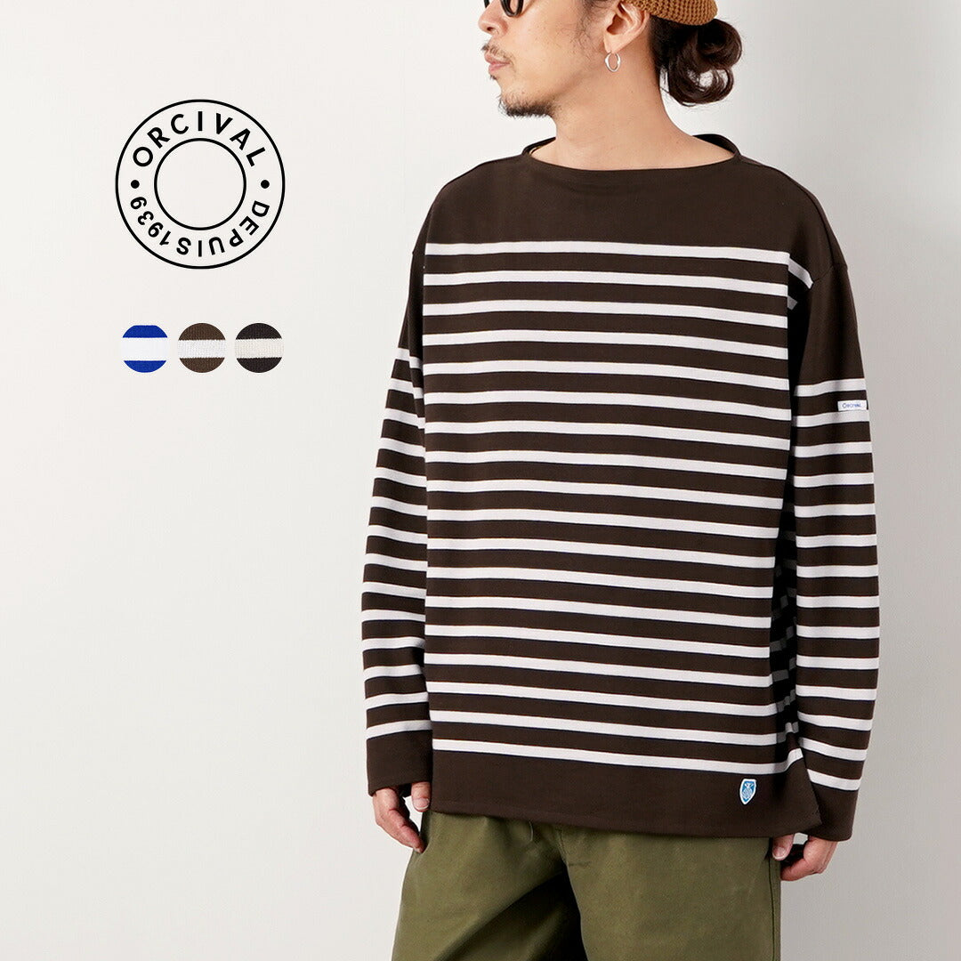 ORCIVAL / Jersey ancho de manga larga con cuello barco