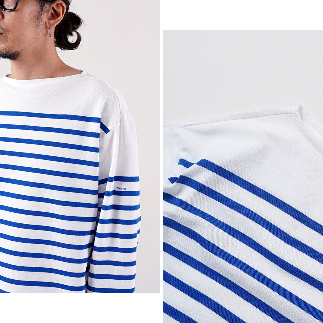 ORCIVAL / Jersey ancho de manga larga con cuello barco