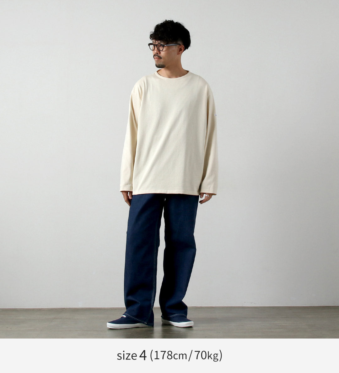ORCIVAL / Solid Crew Neck Long Sleeve Pullover