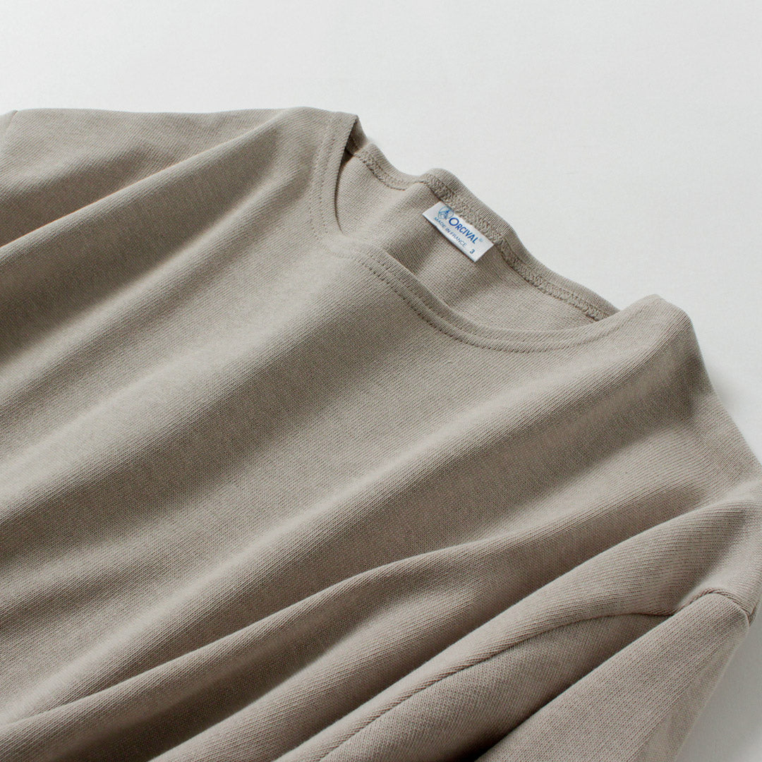 ORCIVAL / Solid Crew Neck Long Sleeve Pullover