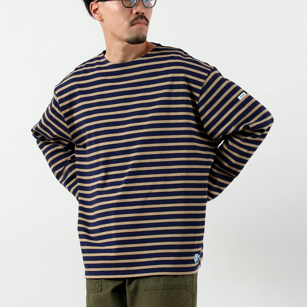 ORCIVAL / Striped Crew Neck Long Sleeve Pullover