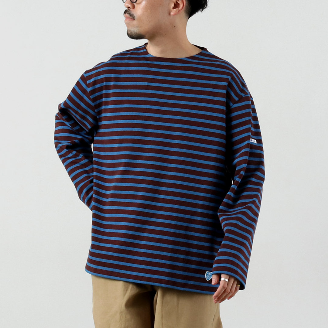 ORCIVAL / Striped Crew Neck Long Sleeve Pullover