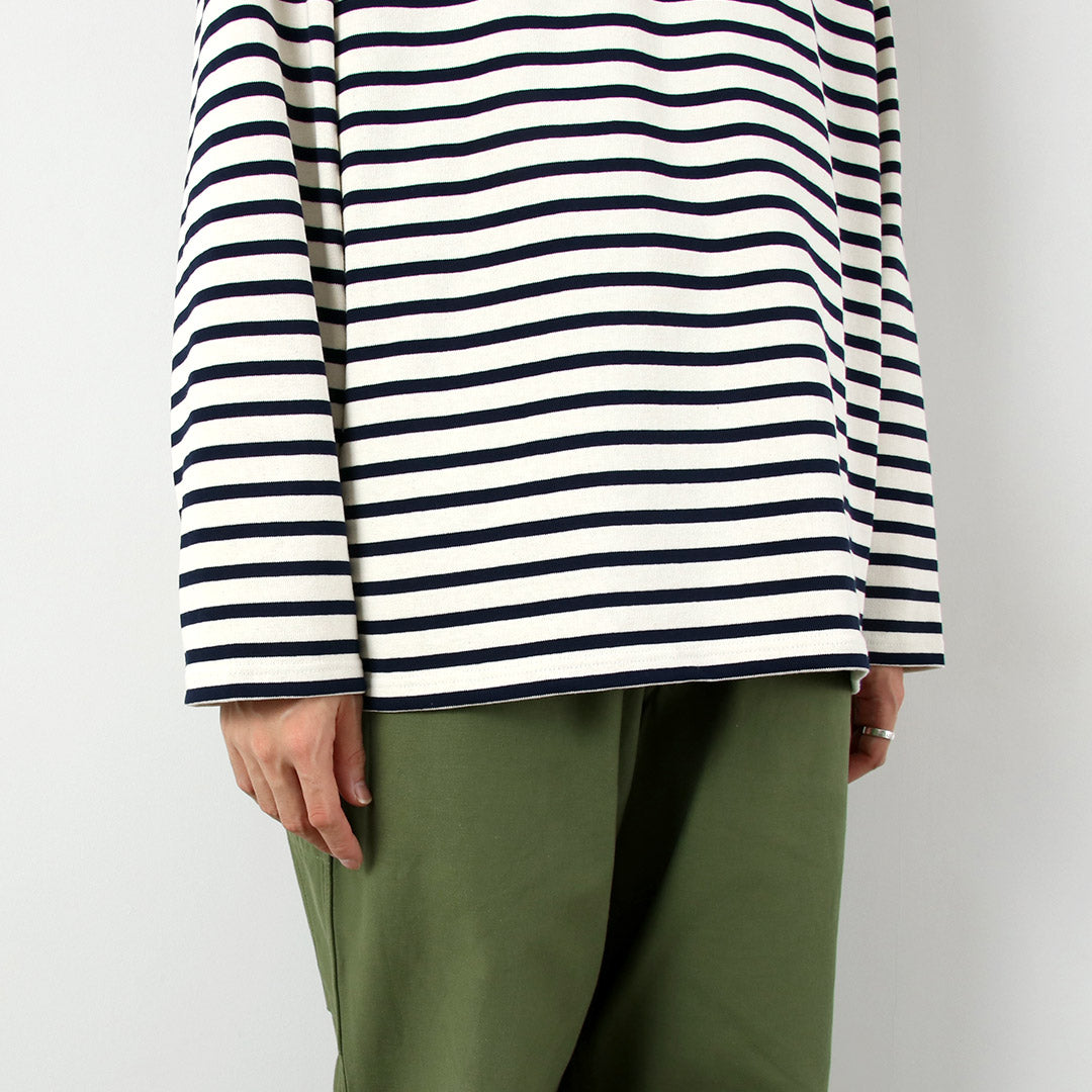 ORCIVAL / Striped Crew Neck Long Sleeve Pullover