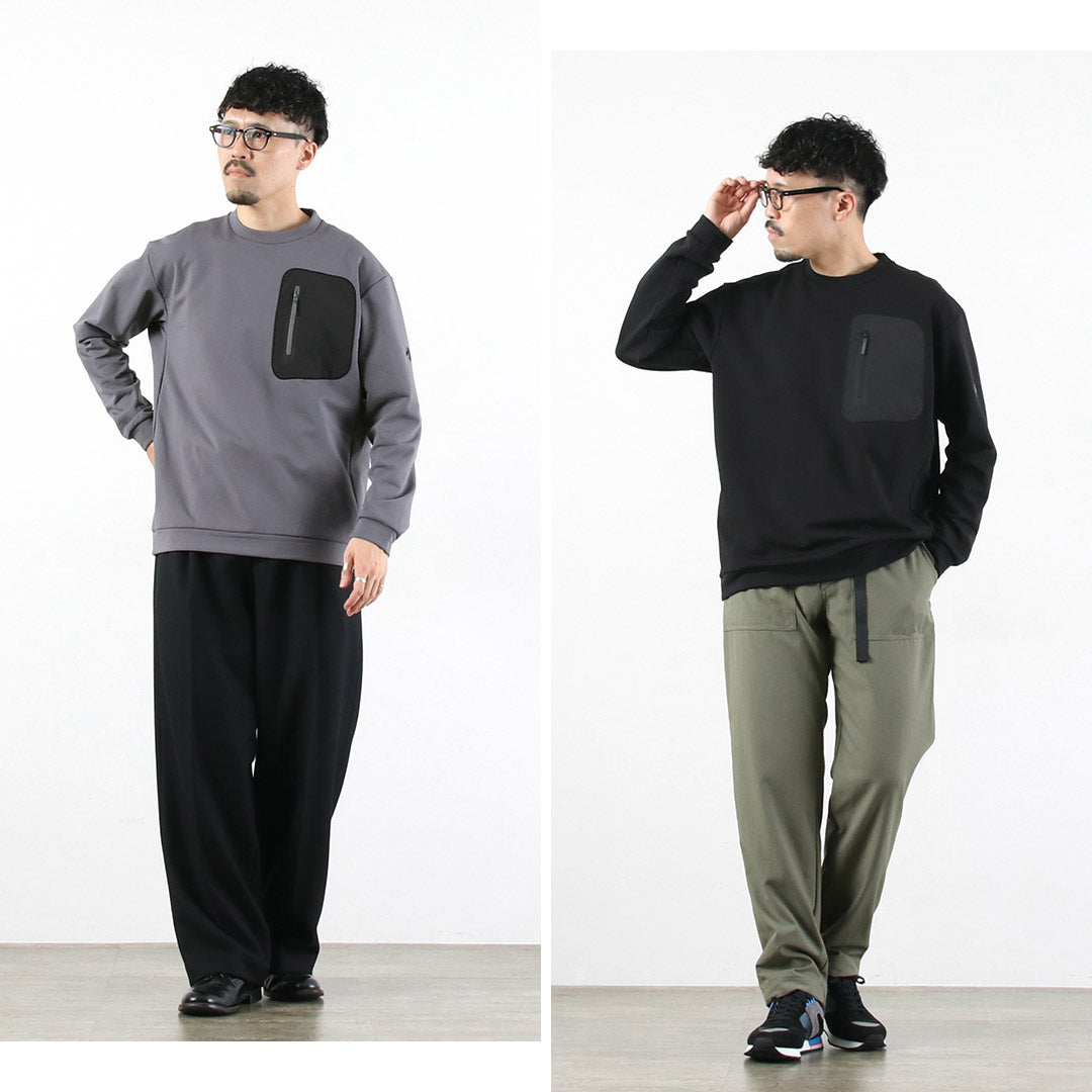 DESCENTE ALLTERRAIN81 / Air Grid Crew Neck Sweatshirt