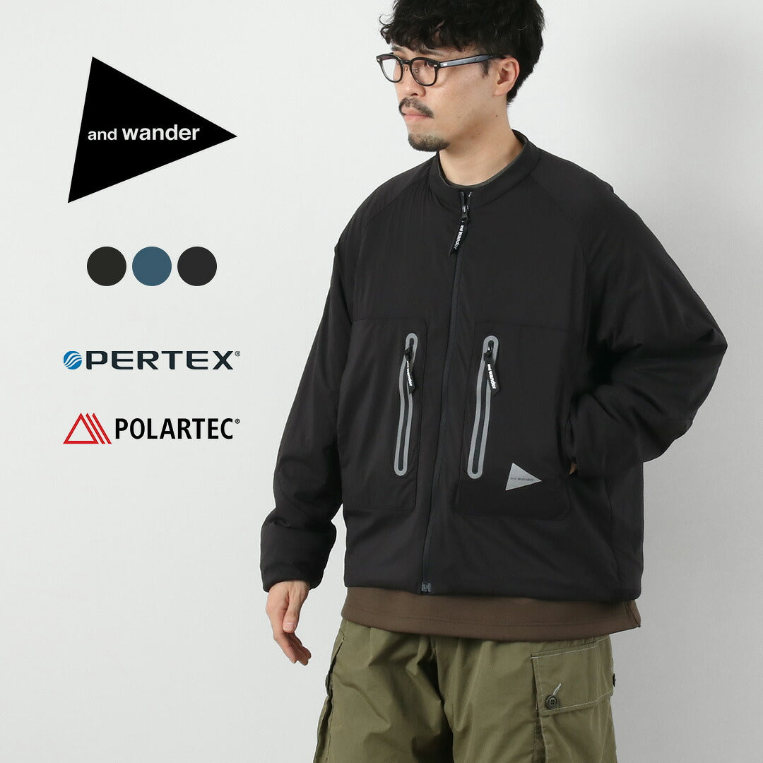 AND WANDER / Alpha AIR Collarless Jacket