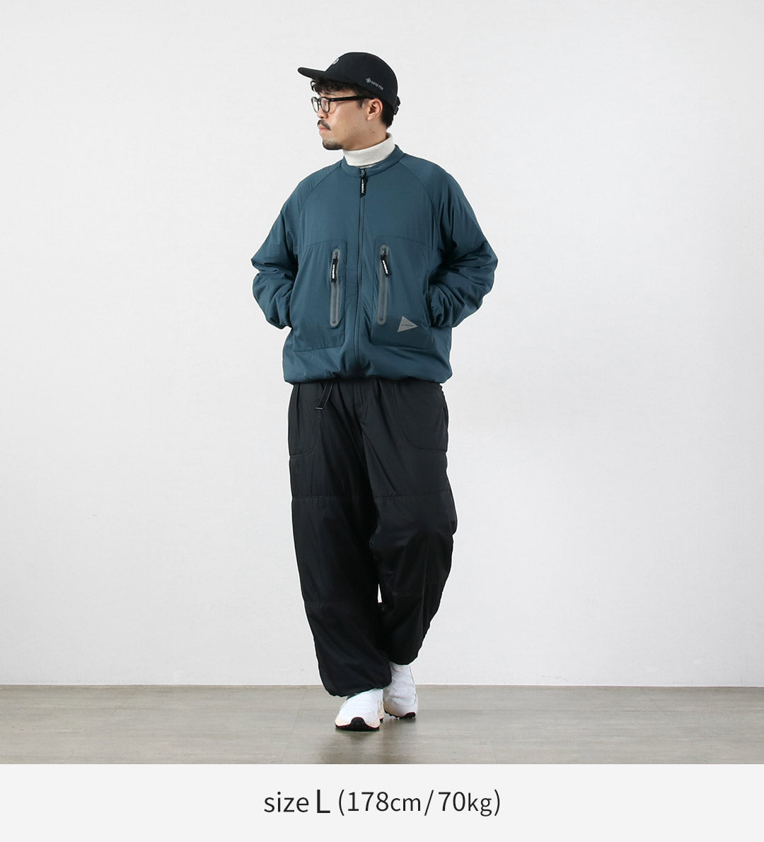 AND WANDER / Alpha AIR Collarless Jacket