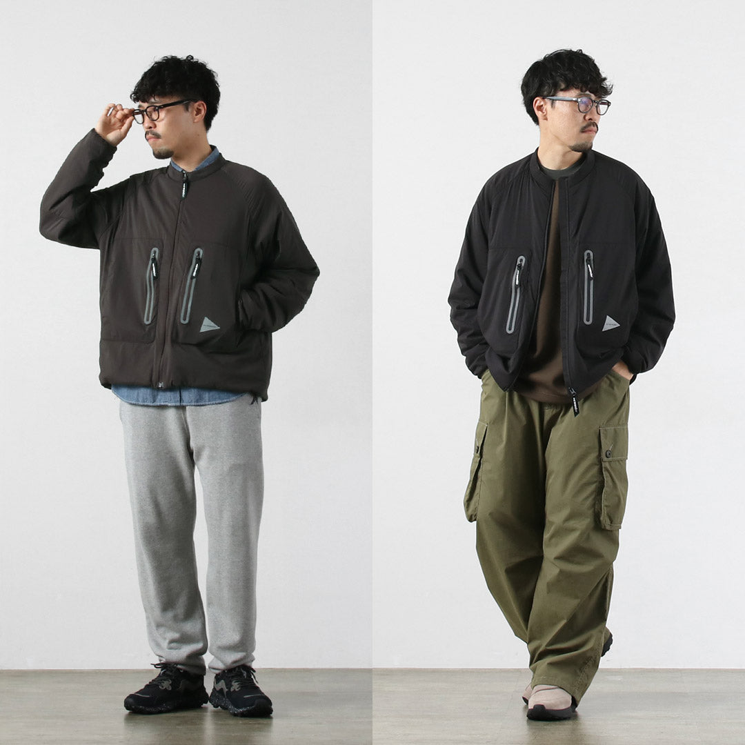 AND WANDER / Alpha AIR Collarless Jacket