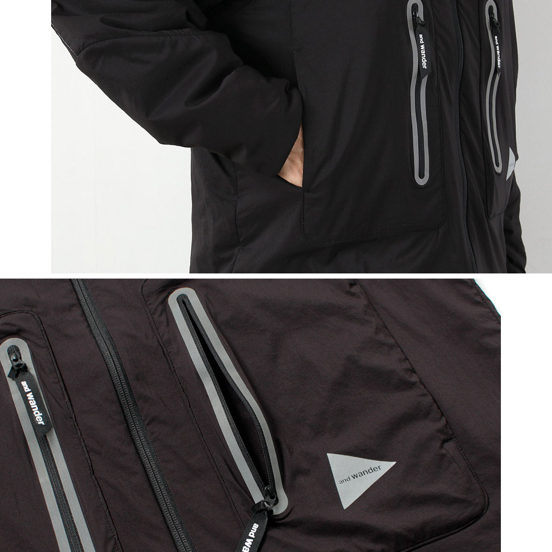AND WANDER / Alpha AIR Collarless Jacket