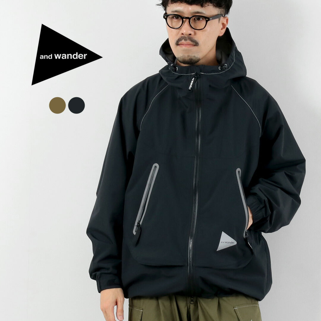 AND WANDER / Loose Fitting Rain Jacket