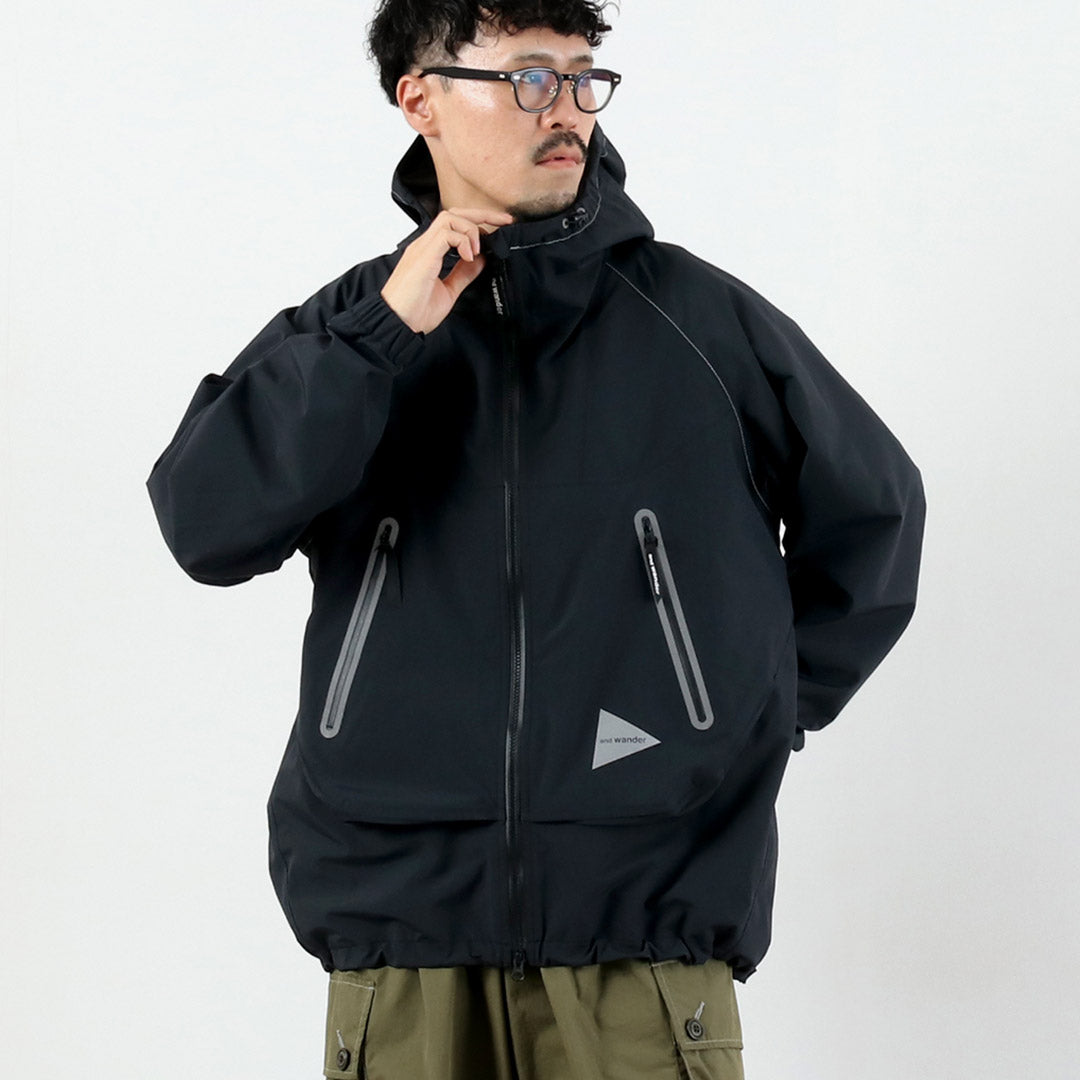 AND WANDER / Loose Fitting Rain Jacket