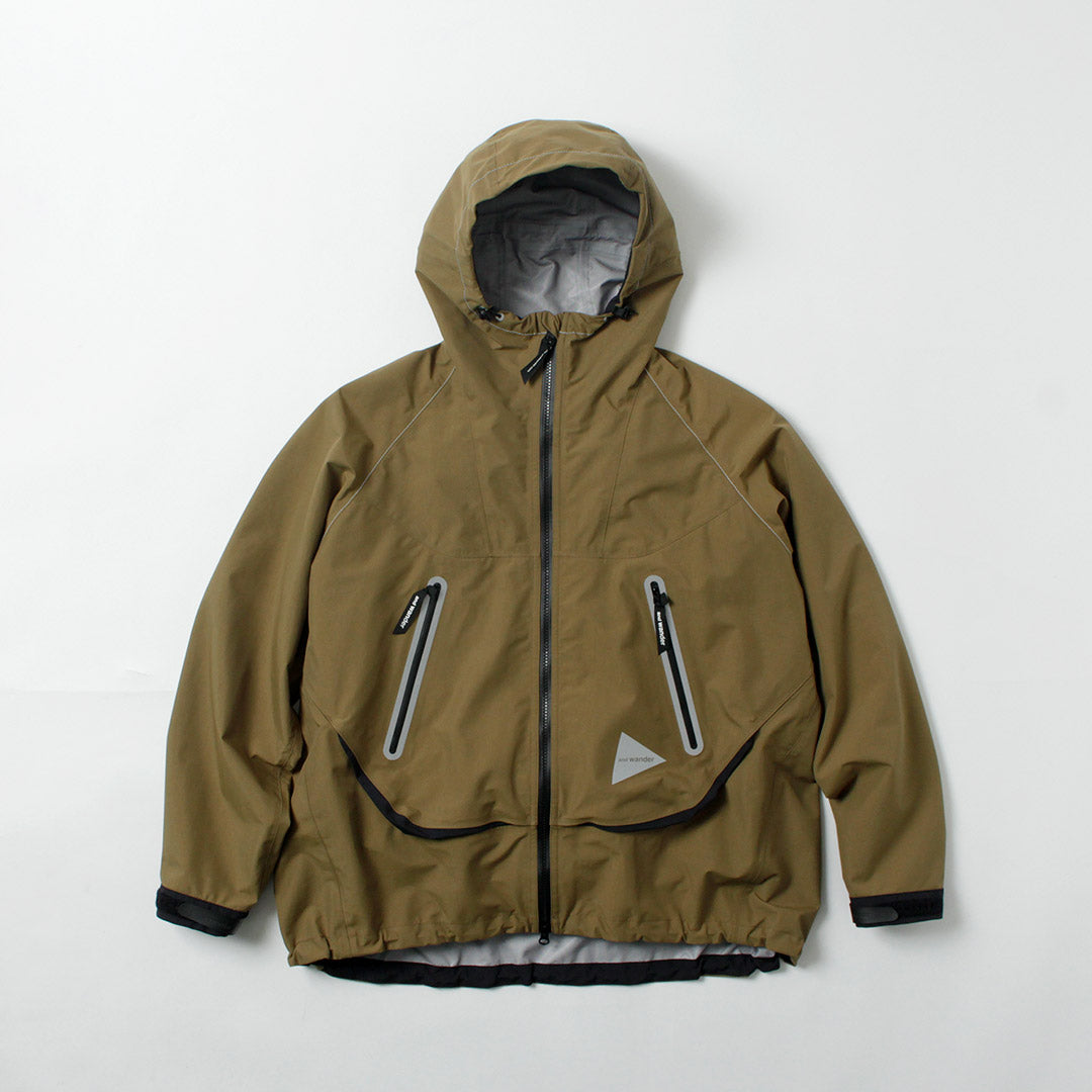 AND WANDER / Loose Fitting Rain Jacket