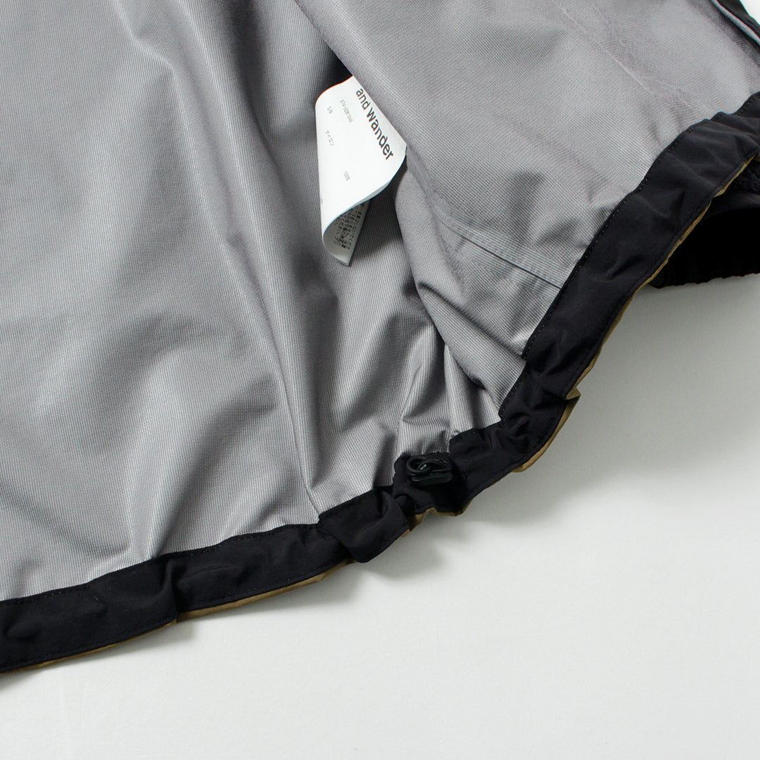 AND WANDER / Loose Fitting Rain Jacket