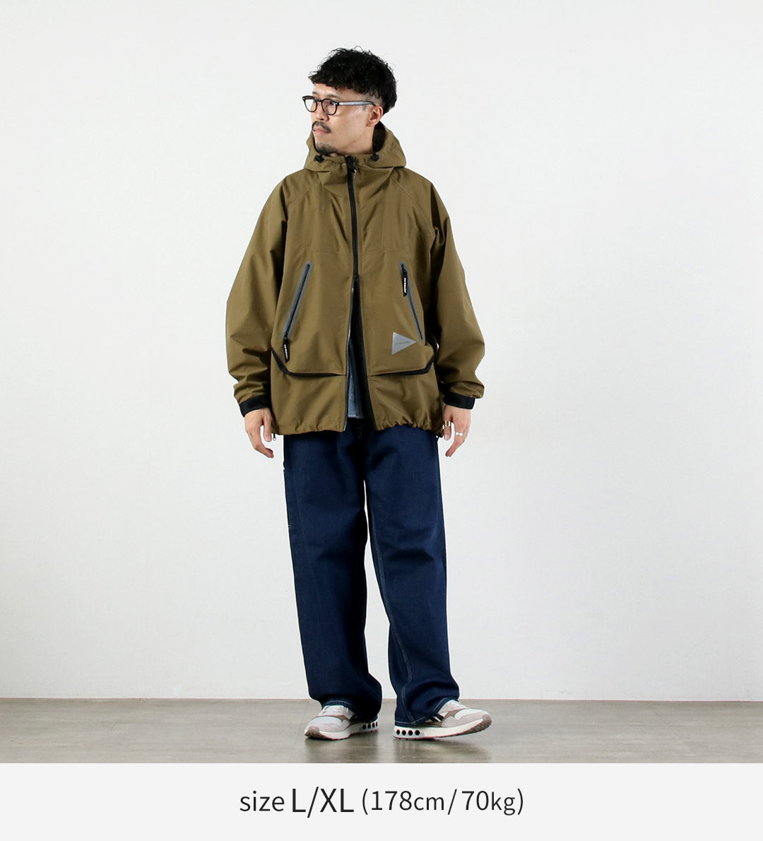 AND WANDER / Loose Fitting Rain Jacket