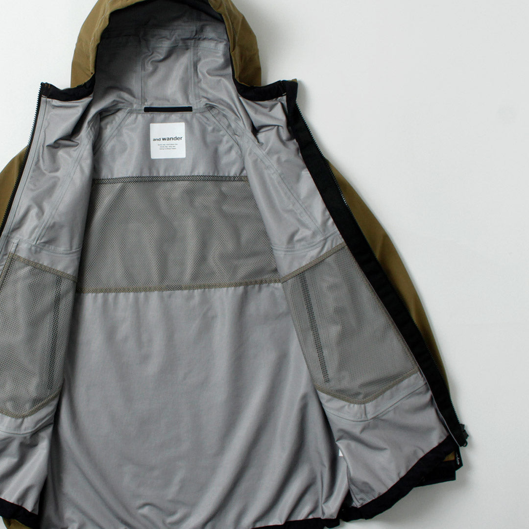 AND WANDER / Loose Fitting Rain Jacket