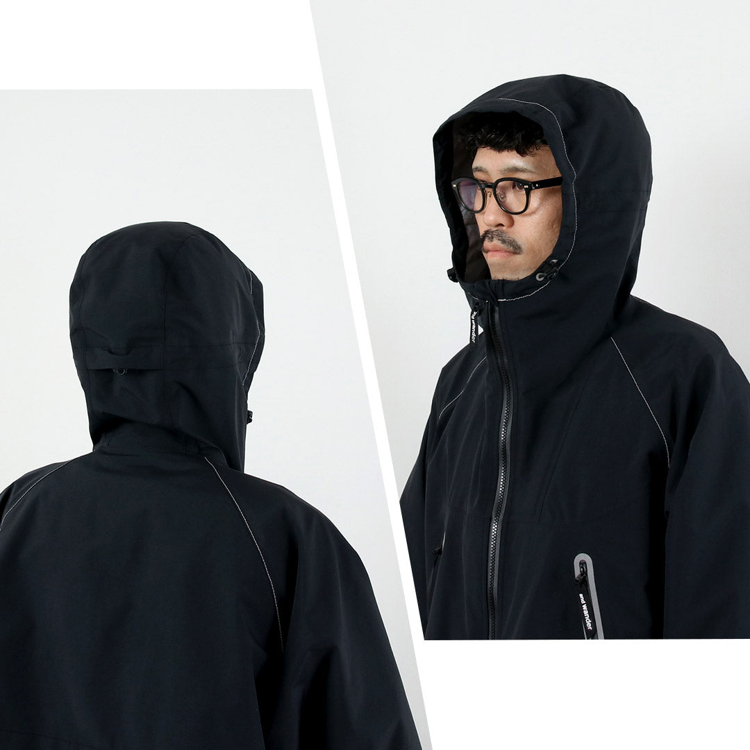 AND WANDER / Loose Fitting Rain Jacket