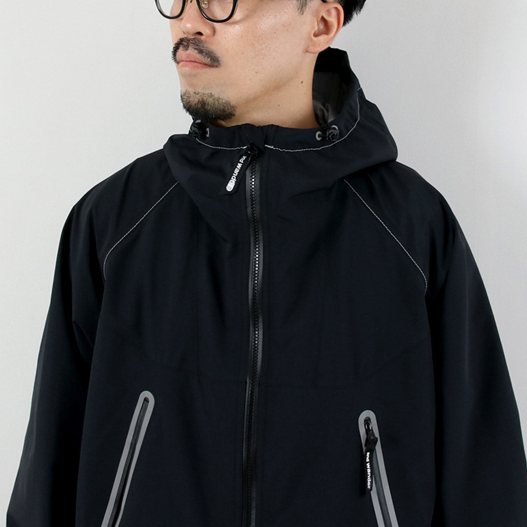 AND WANDER / Loose Fitting Rain Jacket