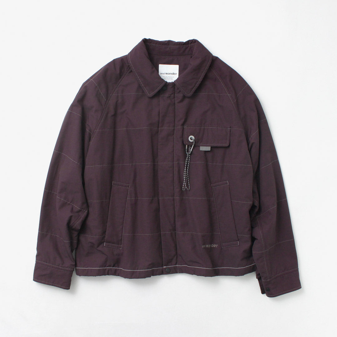 AND WANDER / Cotton Nylon Octa Swing Top Jacket