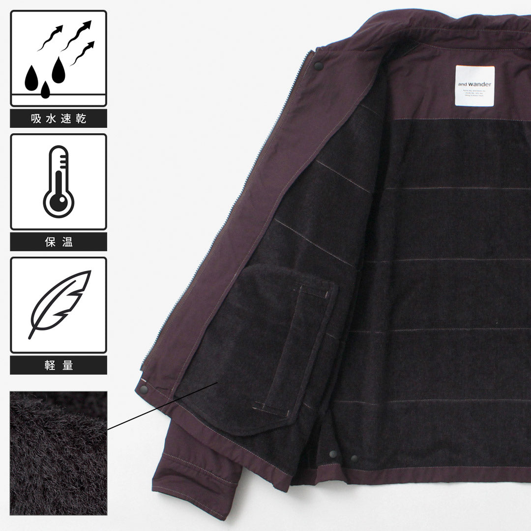 AND WANDER / Cotton Nylon Octa Swing Top Jacket